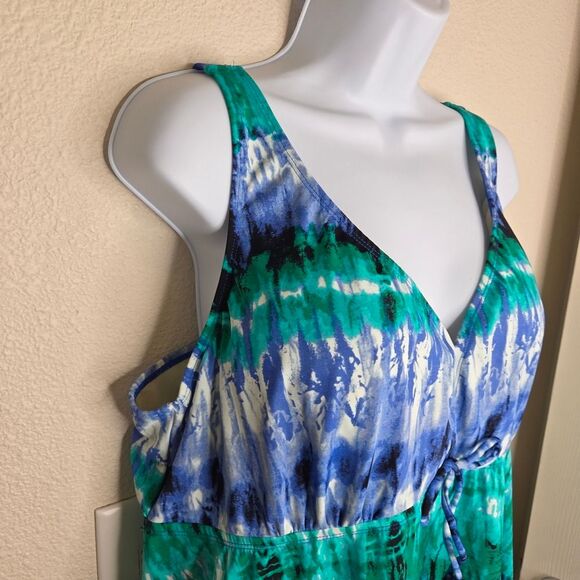 Avenue Tie Dye Tankini Swim Top Size 22 Swimsuit - Picture 3 of 6